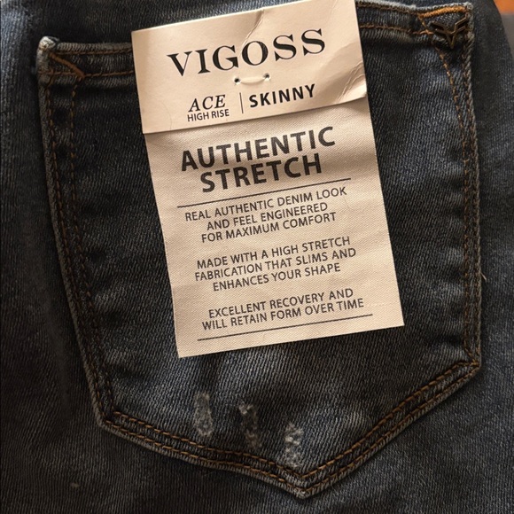 ♥️SALE♥️NWTS-$70 VIGOSS Ace High-Rise Skinny Jeans size 30 or Women’s 10 Stretch - Picture 7 of 8